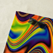 波形数々の抽象芸術 ビーチタオル (インサイチュ)