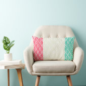 波形日本のパターンレトロの色01 ランバークッション (椅子)