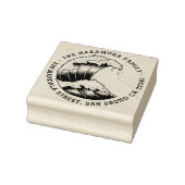 波形日本のラウンドファミリー名差出人住所 ラバースタンプ (スタンプ)