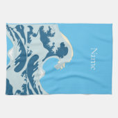 波形素晴らしサンダー_コーブ キッチンタオル (横)