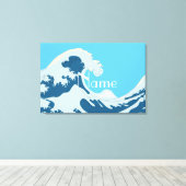 波形素晴らしサンダー_コーブ キャンバスプリント (インサイチュ (ウッドフロア))