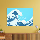 波形素晴らしサンダー_コーブ キャンバスプリント (インサイチュ (リビング))