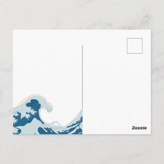 波形素晴らしサンダー_コーブ ポストカード (裏面)