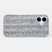 波形鋼板 iPhone 16ケース (裏面横)