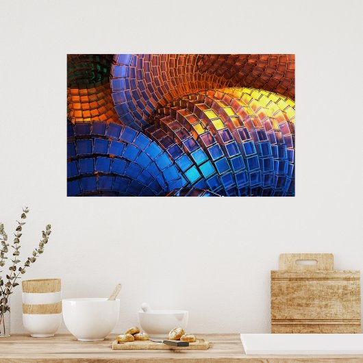 波形 ポスター (キッチン)