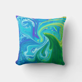 波懇親会 |最高の抽象芸術ファインアート クッション