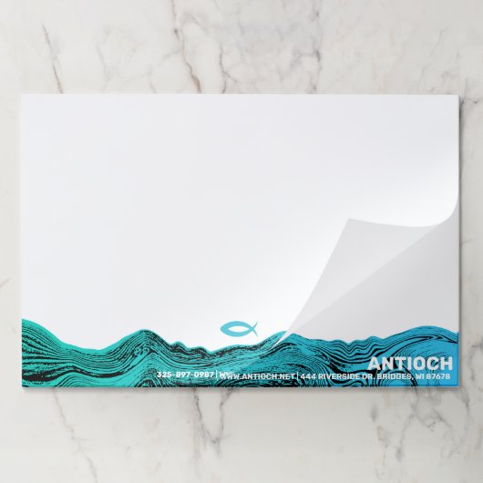 波打ちシーズイエズフィッシュ ペーパーパッド (折り畳み)