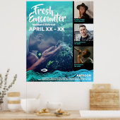 波打ちシーズイエズフィッシュ ポスター (キッチン)