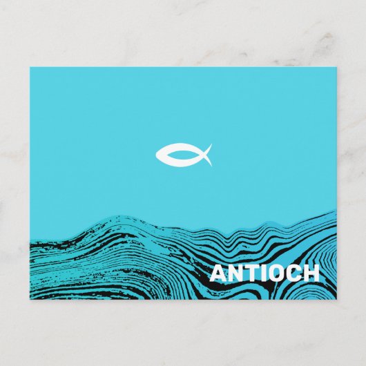 波打ちシーズイエズフィッシュ ポストカード (正面)