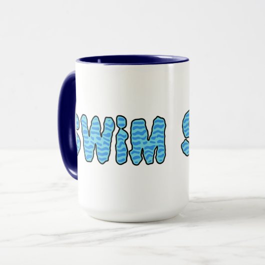 波打ち泳ぎ マグカップ (正面左)