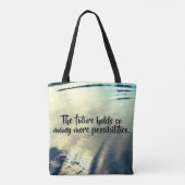 波打った水「過去は危険な場所だ…」 トートバッグ (裏面)