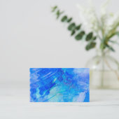 波打つウォータービジネスカードテンプレート写真アート 名刺 (スタンド正面)