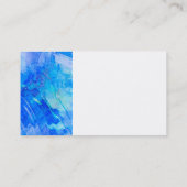 波打つウォータービジネスカードテンプレート写真アート 名刺 (裏面)