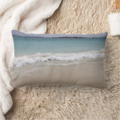 波打つビーチ ランバークッション (ブランケット)