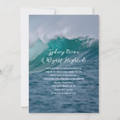 波打つプライベート結婚式の招待状（披露宴のみ） 招待状 (正面)