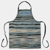 波打つ水お気に入りの湖オールオーバープリントエプロン エプロン (正面)