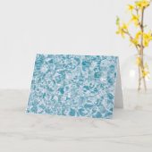 波打つ水 カード (黄色い花)