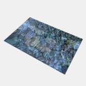 波打つ水、小川、蒸気、水中石 ドアマット (アングル)