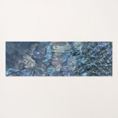 波打つ水、小川、蒸気、水中石 ヨガマット (裏面(横))