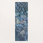 波打つ水、小川、蒸気、水中石 ヨガマット (裏面)