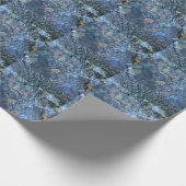 波打つ水、小川、蒸気、水中石 ラッピングペーパー (角)