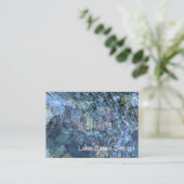 波打つ水、小川、蒸気、水中石 名刺 (スタンド正面)