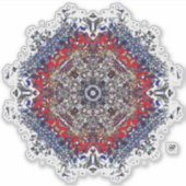 波打つ色のファンタジー シール (正面)