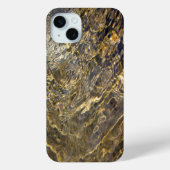 波打つ金ゴールド水抽象芸術 Case-Mate iPhoneケース (裏面)