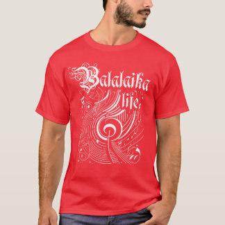 波打つ音楽バラライカライフ Tシャツ