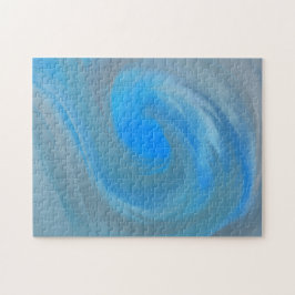 波抽象芸術ブラシストロークのグラデーシグラデーションョン ジグソーパズル