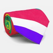 波数々の線のサイケデリック ネクタイ (ロール)