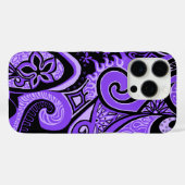 波旅行のヴィンテージのサイケデリックな花のペイズリー Case-Mate iPhoneケース (裏面 (横))