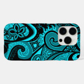 波旅行のヴィンテージのサイケデリックな花のペイズリー Case-Mate iPhoneケース (裏面 (横))
