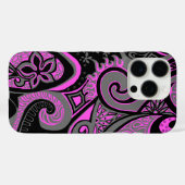 波旅行のヴィンテージのサイケデリックな花のペイズリー Case-Mate iPhoneケース (裏面 (横))