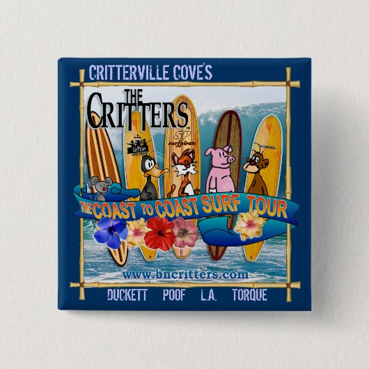 波旅行ボタン 缶バッジ (正面)