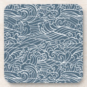 波日本のスタイルパターン コースター (正面)