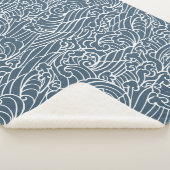 波日本のスタイルパターン シェルパブランケット (3/4)