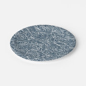 波日本のスタイルパターン ペーパープレート (アングル)