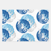 波日本のデザイン ラッピングペーパーシート (正面3)