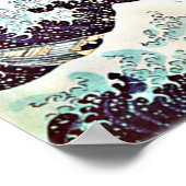 波日本のプリント ポスター (角)