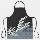 波日本の伝統的模様 エプロン (正面)