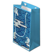 波日本の伝統的模様 スモールペーパーバッグ (正面アングル)