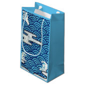 波日本の伝統的模様 スモールペーパーバッグ (裏面アングル)