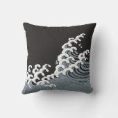 波日本の形パターン クッション (裏面)