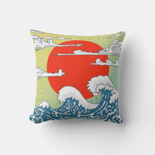 波日本の数 クッション (正面)