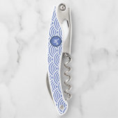 波日本の模様とモノグラム ソムリエナイフ (裏面)