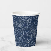 波日本の模様 紙コップ (裏面)
