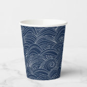 波日本の模様 紙コップ (左)