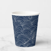 波日本の模様 紙コップ (正面)