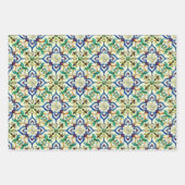 波日本の紋、英語の壁紙、タスペインのイル ラッピングペーパーシート (正面3)